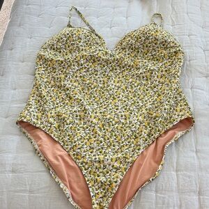 J. Crew Plunge One Piece Swimsuit